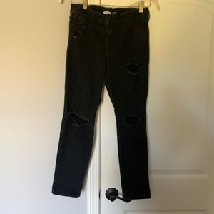Old Navy Pop Icon Distressed Skinny Jeans, 8 short